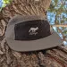Runyon Made In USA Camp Hat - Charcoal (Dark Grey,Graphite) Camp Hat with Blac Front Panel with Reflective Emblem - Moisture Wicking, Mesh Side Panels, Lightweight, BreathableRunyon Made In USA Camp Hat - Charcoal (Dark Grey,Graphite) Camp Hat with Blac Front Panel with Reflective Emblem - Moisture Wicking, Mesh Side Panels, Lightweight, Breathable