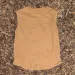 Runyon Men's Camel Tan  Medium Brown -  100% Cotton Muscle Tee - Made In USA - Hiking, Running, Workout, Fitness, Outdoors - Cottontrails Muscle Tees