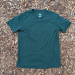 Men's 100% cotton athletic short sleeve shirt in forest green, Made in USA by Runyon, for running, hiking, gym workouts and training