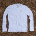 Runyon American Made In USA Men's White Long Sleeve Trail Running Shirt Moisture Wicking Performance Active Shirt Warm Weather Sun Protection
