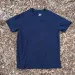 Men's 100% cotton athletic short sleeve shirt in Dark Navy Blue, Made in USA by Runyon, for running, hiking, gym workouts and training