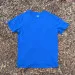 Men's 100% cotton athletic short sleeve shirt in Royal Blue, Made in USA by Runyon, for running, hiking, gym workouts and training