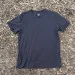 Men's 100% cotton athletic short sleeve shirt in vintage black, Made in USA by Runyon, for running, hiking, gym workouts and training