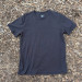 Men's 100% cotton athletic short sleeve shirt in vintage black, Made in USA by Runyon, for running, hiking, gym workouts and training