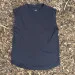 Runyon Women's Vintage Black 100% Cotton Cottontrails Muscle Tee - Made In USA - Hiking, Running, Workout, Fitness, Outdoors
