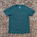 Women's (Unisex) 100% cotton athletic short sleeve shirt in Forest Green, Made in USA by Runyon, for running, hiking, gym workouts and training