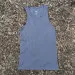 Women's (Unisex) 100% cotton athletic tank top singlet in Steel Grey, Made in USA by Runyon, for running, hiking, gym workouts and training