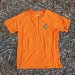 Runyon Men's Orange Gravel Cycling Jersey - Poly, Cotton, Rayon Blend.  Made In USA
