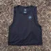 Runyon Women's Unisex Cropped Tech Trail Tank -  Black Moisture Wicking Muscle Tank Top Made In USA - Running, Hiking, Working Out