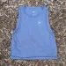 Runyon Women's Unisex Cropped Tech Trail Tank -  Steel Grey Moisture Wicking Muscle Tank Top Made In USA - Running, Hiking, Working Out