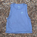 Runyon Women's Unisex Cropped Tech Trail Tank -  Steel Grey Moisture Wicking Muscle Tank Top Made In USA - Running, Hiking, Working Out
