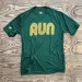 American Made In USA Men's Running Clothing RUN Forest Gold Fitness Shirt Performance Sportswear Runyon Canyon Apparel