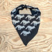 Runyon Canyon Apparel Black Smoking Ninja Signature Bandana great for Running, Hiking, Trails, Outdoor Fitness Made In USA