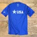 Runyon Men's Star USA Royal Blue Training Shirt great for Running, Hiking, Outdoor Fitness Made In USA
