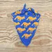 Runyon Canyon Apparel Signature Royal Blue Goldenrod Signature Bandana Made In USA. Great for running, hiking and all outdoor activities