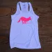 Runyon Canyon Apparel Hot Pink Logo Fitness Tank Top Made In The USA