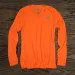 Runyon Canyon Apparel Womens Neon Orange Long Training Performance Fitness Shirt Made In USA