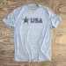 Runyon Men's Black Star USA Signature Fitness Shirt great for Running, Hiking, Outdoor Fitness Made In USA
