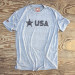 Runyon Men's Black Star USA Signature Fitness Shirt great for Running, Hiking, Outdoor Fitness Made In USA