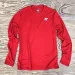Runyon American Made In USA Mens Running Apparel Red Long Sleeve Trail Shirt Performance Fitness Sportswear Runyon Canyon Apparel