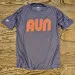 Runyon Neon Orange Greystone RUN Training Performance Shirt Made In USA Runyon Canyon Apparel