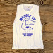 Runyon Canyon Apparel Women's Muscle Up White Blurple Muscle Tank | Made In USA