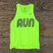 Runyon Men's Neon Yellow RUN Fitness Training Tank Performance Sportswear Made In USA