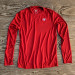 Runyon Mens Red Long Sleeve Training Shirt Performance Sportswear Made In USA