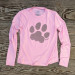 Runyon Cool Pink Puma Paw Long Sleeve Tech Trail Performance Shirt Made In USA