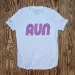 Runyon Women's White RUN Performance Training Shirt Made In USA