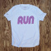 Runyon Women's White RUN Performance Training Shirt Made In USA