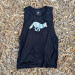 Runyon Unisex Reflective Logo Black Workout Muscle Tank | Made In USA