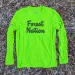 Runyon Mens Made In USA Lime Long Sleeve Performance Shirt Forest Nation