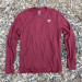 Mens Manzanita Maroon Long Sleeve Technical Trail Performance Running Hiking Shirt Made In USA
