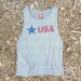 Runyon Men's Star USA Heather Muscle Tank great for Running, Hiking, Gym, Workout, Outdoors & Fitness -  Made In USA