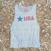 Runyon Men's Star USA Heather Muscle Tank great for Running, Hiking, Gym, Workout, Outdoors & Fitness -  Made In USA