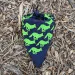 Runyon Navy Neon Yellow Signature Bandana American Made In The USA