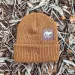 Runyon Cedar Brown Reflective Knit Beanie Made In USA | Runyon Canyon Apparel