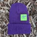 Runyon Purple Neon Reflective Knit Beanie Made In USA | Runyon Canyon Apparel