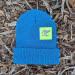 Runyon Reflective Aqua Neon Knit Beanie Made In USA | Runyon Canyon Apparel