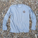 Runyon CozyTech Steel Grey Long Sleeve Camp Shirt - Hiking, Running, Outdoors, Workout, Workwear American Made In The USA