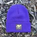Runyon Purple Gold Reflective Classic Cuffed Beanie American Made In USA