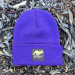 Runyon Purple Gold Reflective Classic Cuffed Beanie American Made In USA
