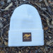 Runyon White Gold Reflective Classic Cuffed Beanie American Made In USA
