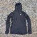 Runyon Women's Unisex Black Sun Hoodie Shirt Long Sleeve Thumbholes Sun Protection Quick Dry American Made In USA