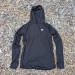 Runyon Women's Unisex Black Sun Hoodie Shirt Long Sleeve Thumbholes Sun Protection Quick Dry American Made In USA