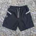 Runyon American Made In USA TrailStash 7" Black Gravel Short- Running, Hiking, Cycling, Fitness, Outdoors