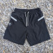 Runyon American Made In USA TrailStash 7" Black Gravel Short- Running, Hiking, Cycling, Fitness, Outdoors