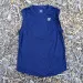 Runyon Men's Unisex  Navy Blue Sleeveless Muscle Tee Performance Workout Tank Top American Made In USA