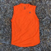 Runyon Men's Neon Safety Fluorescent Orange Sleeveless Muscle Tee Performance Workout Tank Top American Made In USA